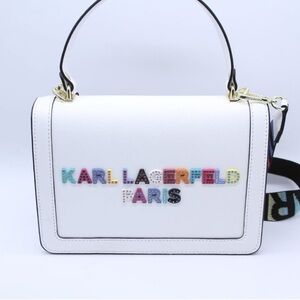 EUC Karl Lagerfeld Simone Multicolor bijou Satchel Bag